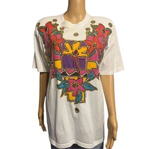 KWBL Rare find hand painted 90s vintage shirt OSFM